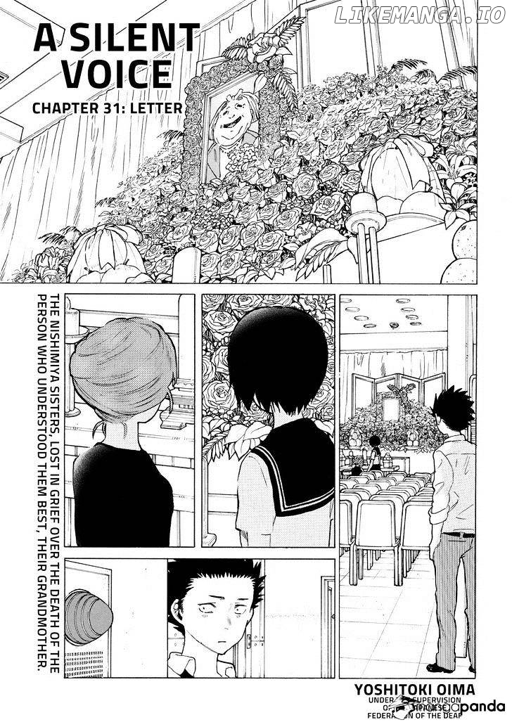 A Silent Voice, Chapter 31 image 01
